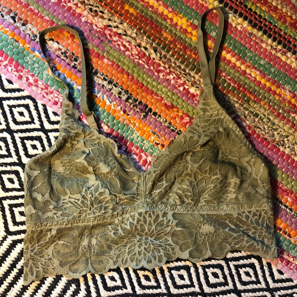 PINK lace bralette